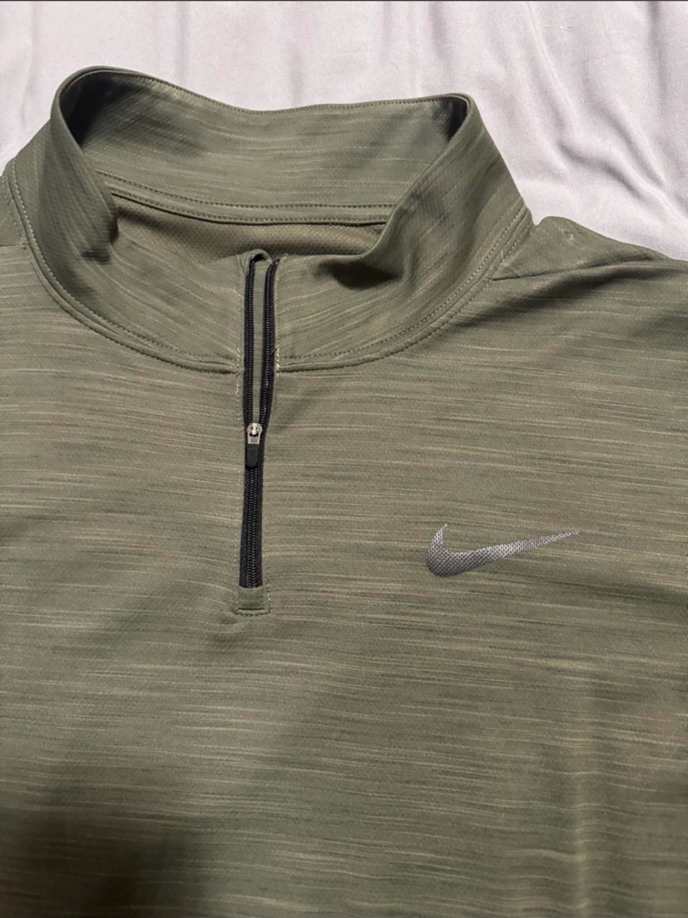 Nike Dri-FIT Olive Green Athletic Pullover